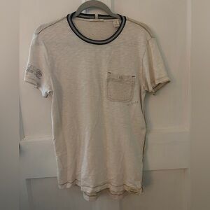 Scotch & Soda Cream T-Shirt with Pocket
